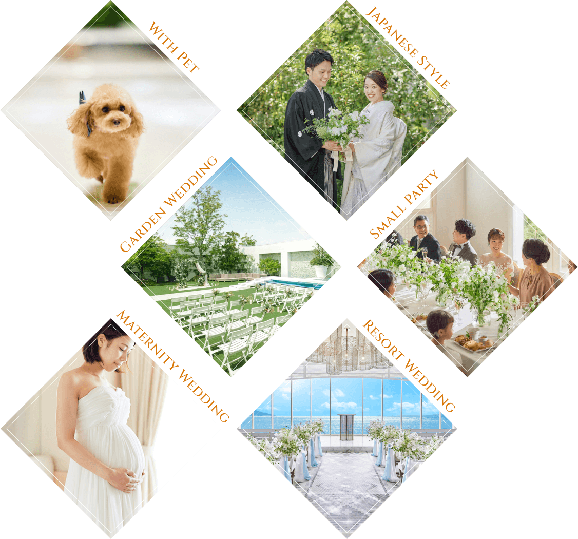 With Pet / Japanese Style / Garden Wedding / Small Party / Maternity Wedding / Resort Wedding